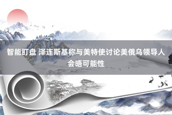 智能盯盘 泽连斯基称与美特使讨论美俄乌领导人会晤可能性